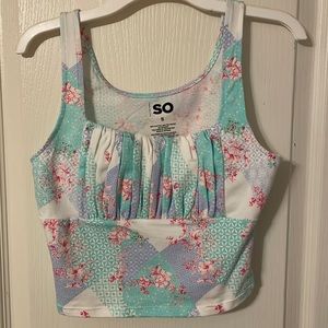 SO ruched front tank